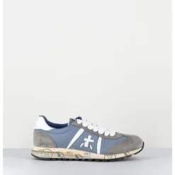 Online PREMIATA Baskets légères toile jean & daim gris - LUCYD 6488 BLEU
