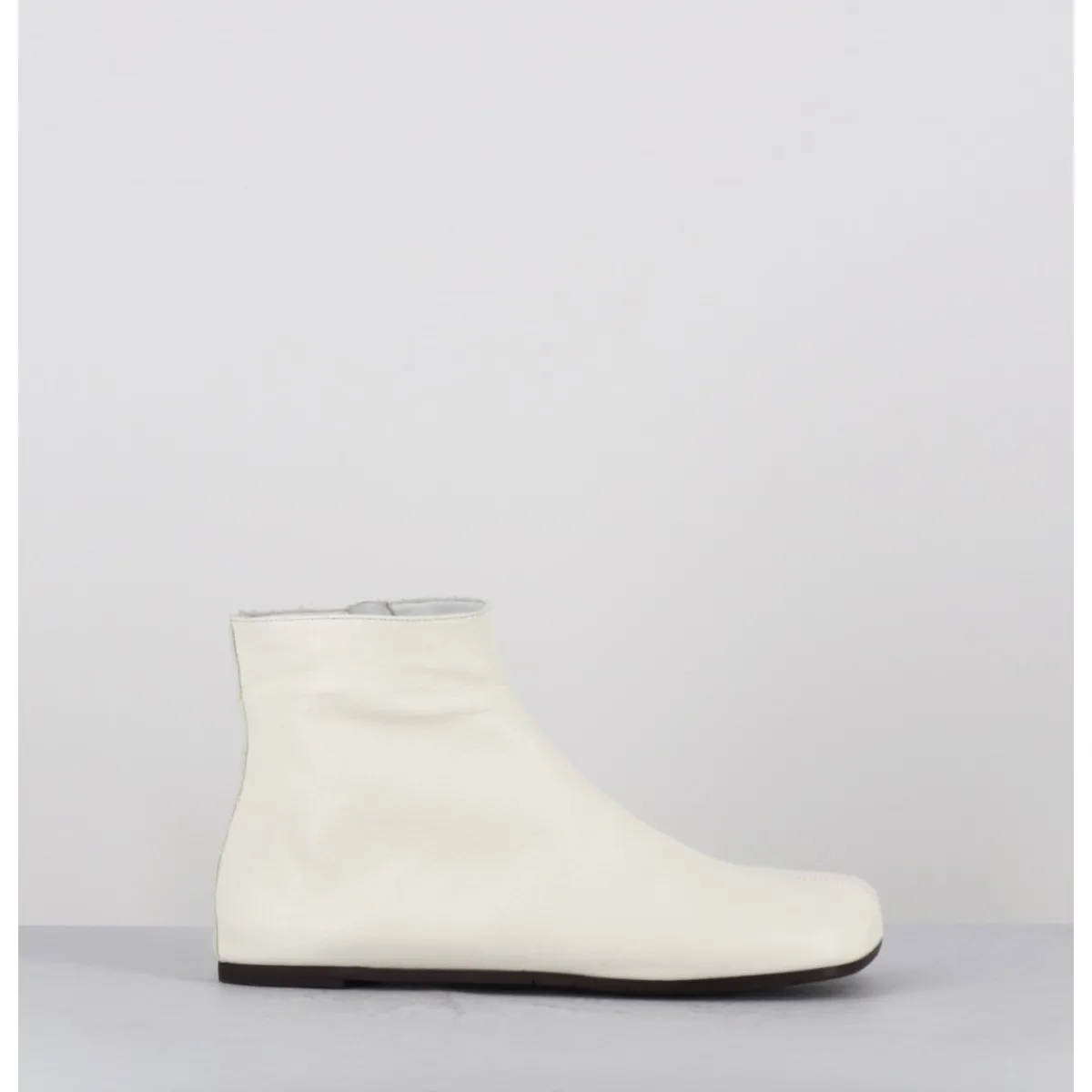 Discount ANTONIO BARBATO Boos plates minimalistes en cuir cassé - AB1655 MADRAS AVORIO BLANC