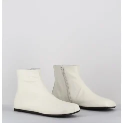 Discount ANTONIO BARBATO Boos plates minimalistes en cuir cassé - AB1655 MADRAS AVORIO BLANC