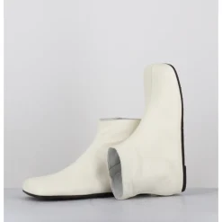 Discount ANTONIO BARBATO Boos plates minimalistes en cuir cassé - AB1655 MADRAS AVORIO BLANC