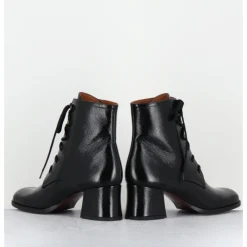 Clearance CHIE MIHARA Boots à lacets en cuir petit talon rétro - TAMUJO DUNPACK NEGRO NOIR