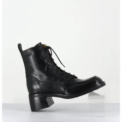 Hot MARA BINI Boots à lacets en cuir souple - W232693 GUANTO NERO NOIR