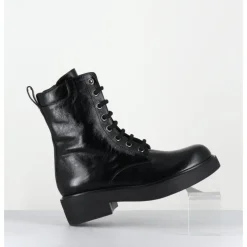 Sale GARRICE LAB Boots à lacets esprit rangers en cuir - VETARE MORODER NERO NOIR