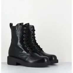 Sale GARRICE LAB Boots à lacets esprit rangers en cuir - VETARE MORODER NERO NOIR