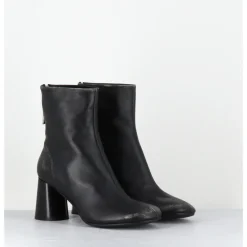 New HALMANERA Boots à talon haut en cuir usé - ADA13 NIGER SHADE NOIR