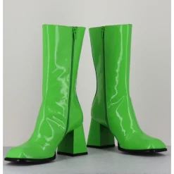 Discount GARRICE LAB Boots à talon 70s en cuir vernis pomme - YA2240 VERDE VERT