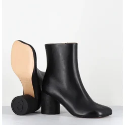 Sale MM6 MAISON MARGIELA Boots anatomiques en cuir - S59WU0235 T8013 NOIR