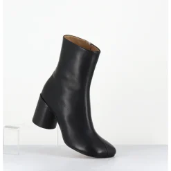New MM6 MAISON MARGIELA Boots anatomiques surpiqûre frontale en cuir - S59WU0249 T8013 NOIR