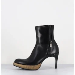 New ROCCO P Boots avant-garde en cuir & plateforme crêpe - 19684 NAPPA LUX NERA NOIR