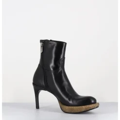 New ROCCO P Boots avant-garde en cuir & plateforme crêpe - 19684 NAPPA LUX NERA NOIR