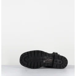 Online LEMARGO Boots bikers en cuir - BM11A CORDOVAN NERO NOIR