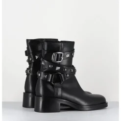 STRATEGIA Boots bikers tour de cheville clouté - A5459H24 TALCO NERO NOIR