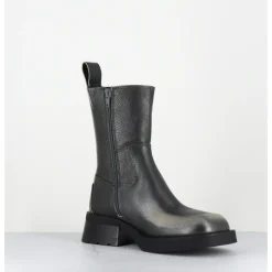 Online E8 BY MIISTA Boots bout carré argent brossé - YOLANDA BRUSH SILVER ANTHRACITE