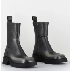 Online E8 BY MIISTA Boots bout carré argent brossé - YOLANDA BRUSH SILVER ANTHRACITE