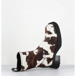 Clearance E8 BY MIISTA Boots bout carré imprimé vache - YOLANDA COW BOOTS