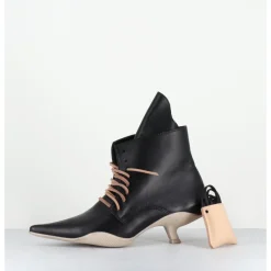 Sale SDM Boots bout pointu à lacets - MINA NAPPA NERO NOIR
