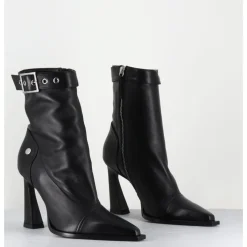 Best GARRICE LAB Boots bout pointu à talon haut en cuir - VENI60 NAPPA NERO NOIR