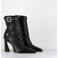 Best GARRICE LAB Boots bout pointu à talon haut en cuir - VENI60 NAPPA NERO NOIR