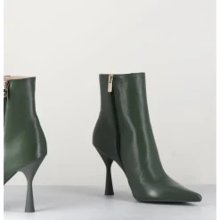 New AGL Boots bout pointu en cuir souple - DEA CAPPY VERT