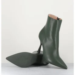 New AGL Boots bout pointu en cuir souple - DEA CAPPY VERT