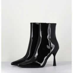 Discount AGL Boots bout pointu en cuir vernis - DEA SHINY NOIR