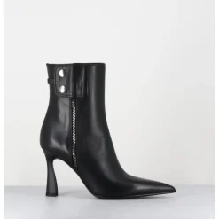 Online PREMIATA Boots bout pointu talon haut en cuir - M6836 GARDA NERO NOIR