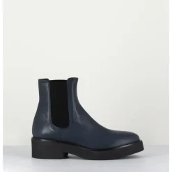 Sale GARRICE LAB Boots chelsea en cuir - PERLA BLU BLEU