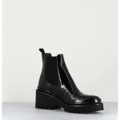 Online GARRICE LAB Boots chelsea en cuir naplak & semelle micro - BRADI NAPLAK NERO NOIR