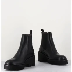 Discount GARRICE LAB Boots chelsea en cuir & semelle micro - BRADI CALF NERO NOIR