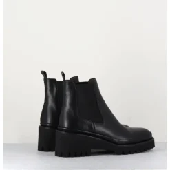 Discount GARRICE LAB Boots chelsea en cuir & semelle micro - BRADI CALF NERO NOIR