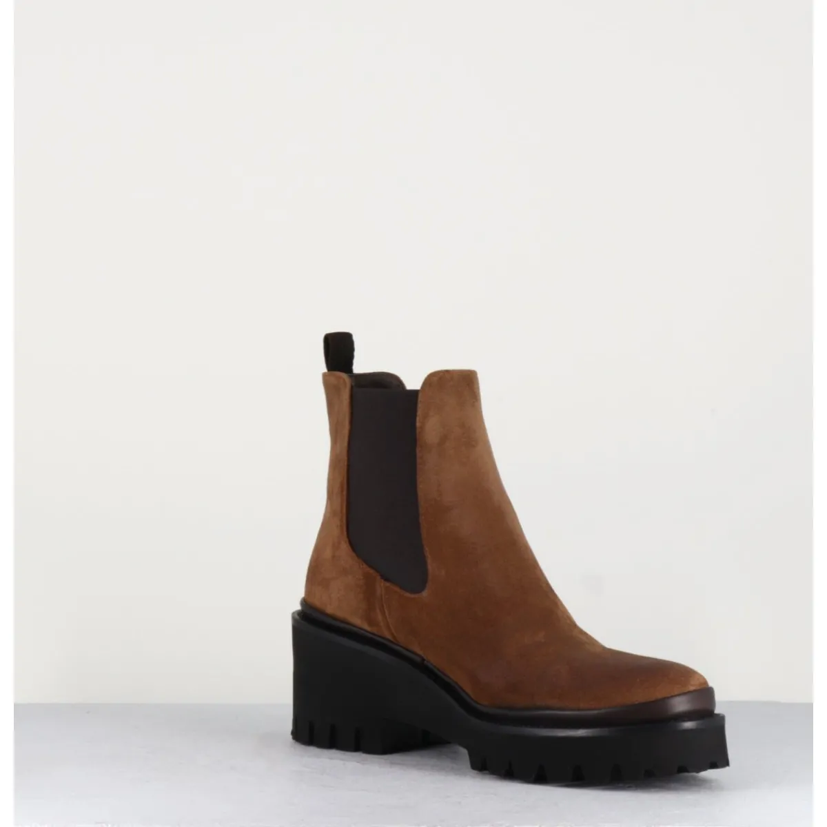 Hot GARRICE LAB Boots chelsea en daim & semelle micro - BRADI OIL CASTAGNO CAMEL