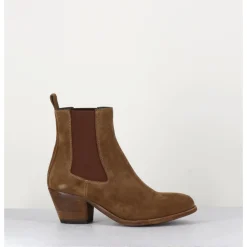 New OFFICINE CREATIVE Boots chelsea en daim esprit santiag - SHERRY 002 TOSCANO CAMEL