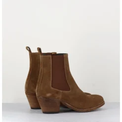 New OFFICINE CREATIVE Boots chelsea en daim esprit santiag - SHERRY 002 TOSCANO CAMEL