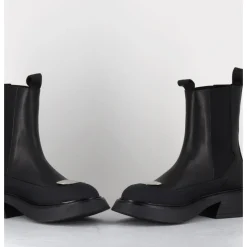 Hot GARRICE LAB Boots chelsea légères cuir & bout métal - BIKE SAVANA NERO NOIR