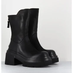New ELENA IACHI Boots chunky en cuir - E3733 BOSTON NERO NOIR