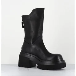 New ELENA IACHI Boots chunky en cuir - E3733 BOSTON NERO NOIR