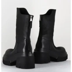 New ELENA IACHI Boots chunky en cuir - E3733 BOSTON NERO NOIR