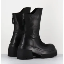 New ELENA IACHI Boots chunky en cuir - E3733 BOSTON NERO NOIR