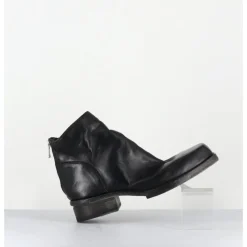 Clearance SHOTO Boots courtes en cuir lavé - 51617 HORSE WASHED NOIR