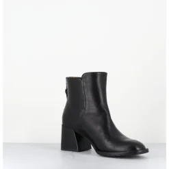 Sale MARA BINI Boots courtes en cuir souple - W230427 SETA NERO NOIR