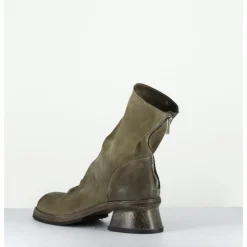 Online SHOTO Boots cuir gras kaki hand washed - 51759 PELUCHE CRUST