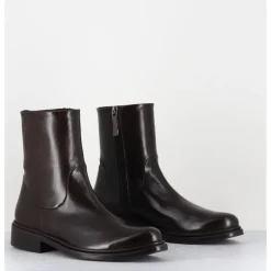 Outlet GARRICE LAB Boots en agneau plongé - TRENTO NAPPA BEAR MARRON