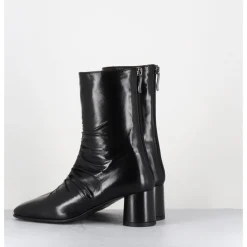 Online GARRICE LAB Boots en agneau plongé talon graphique - RAVENE NAPPA NERO NOIR