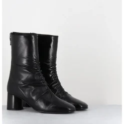 Online GARRICE LAB Boots en agneau plongé talon graphique - RAVENE NAPPA NERO NOIR