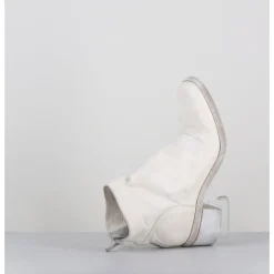 Outlet SHOTO Boots en cuir lavé ligne avant-garde - 51617 BIANCO WASHED BLANC