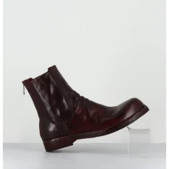 OFFICINE CREATIVE Boots en cuir x lavé zip arrière - BULLA DD 304 RUBINO BORDEAU