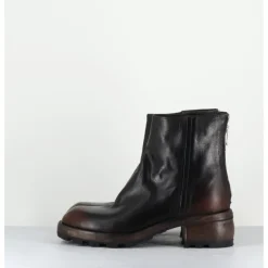 Sale SHOTO Boots en cuir effet vieilli - 51772 NEVADA WASHED MARRON