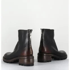 Sale SHOTO Boots en cuir effet vieilli - 51772 NEVADA WASHED MARRON