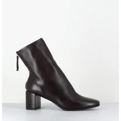 Discount HALMANERA Boots en cuir souple à talon - BETA26 BARON T MORO MARRON