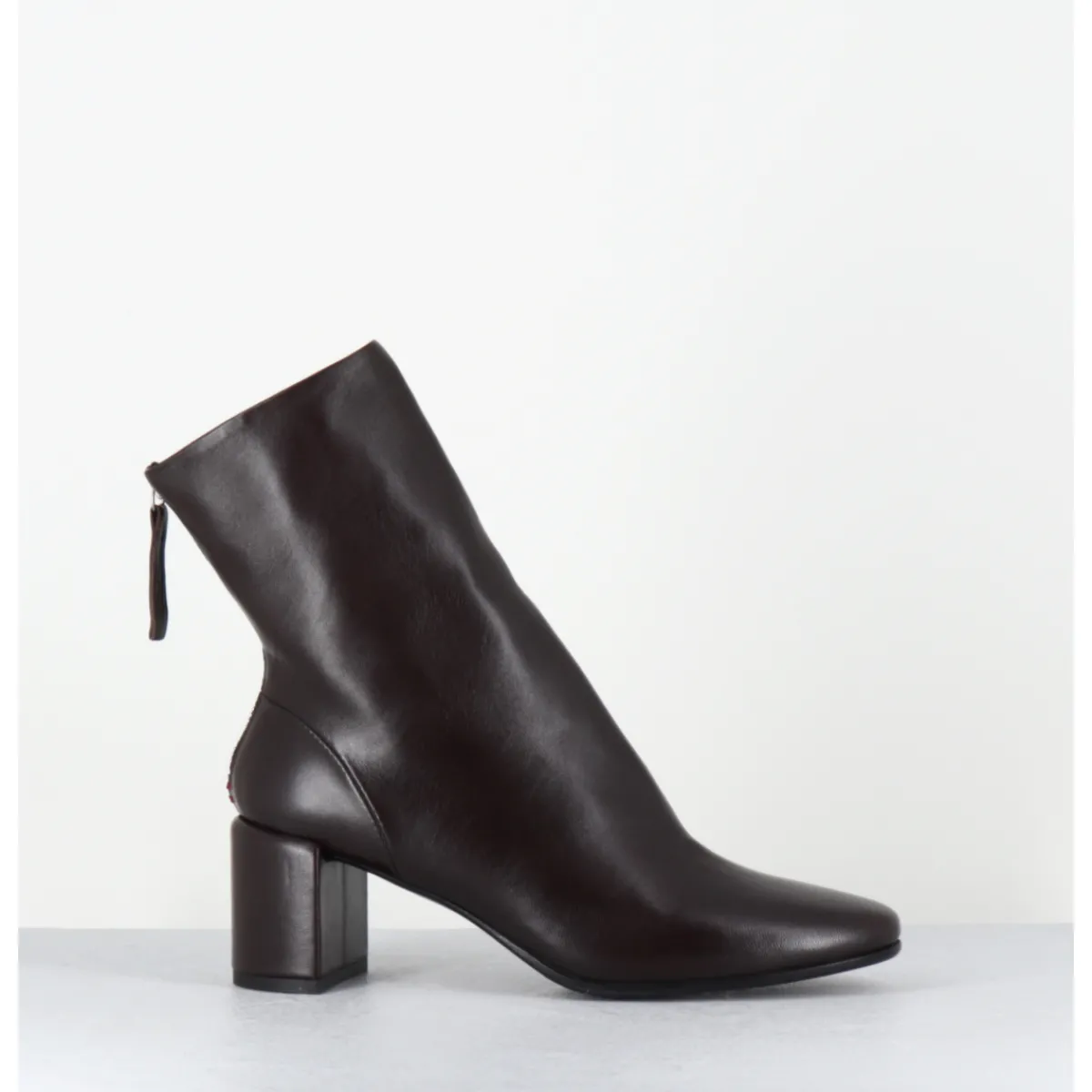 Discount HALMANERA Boots en cuir souple à talon - BETA26 BARON T MORO MARRON